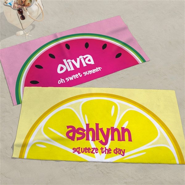 Personalized Beach Towel - Slice of Summer - 41114