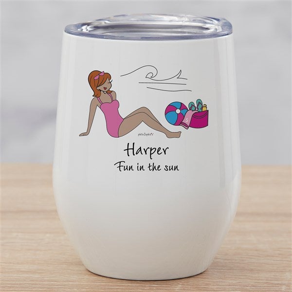 philoSophie's® Summer Personalized Stainless Insulated Wine Cup  - 41118