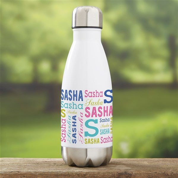 Repeating Name Personalized Insulated Water Bottle  - 41130