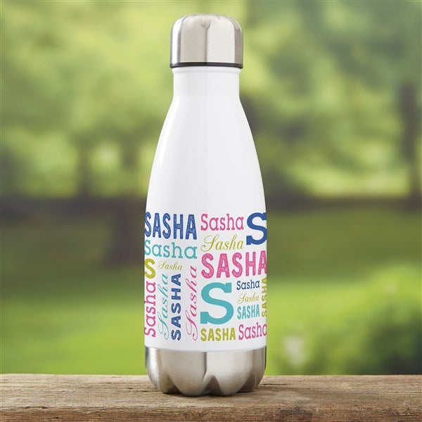 Repeating Name Personalized Insulated Water Bottle  - 41130