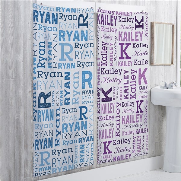 Repeating Name Personalized Bath Towel  - 41139