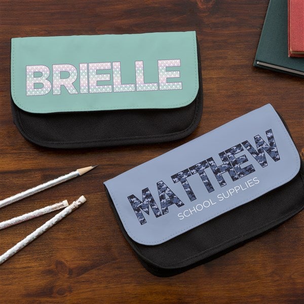 Pop Pattern Personalized Pencil Case  - 41156