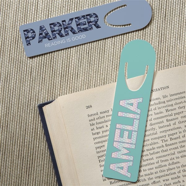 Pop Pattern Personalized Bookmark Set  - 41160
