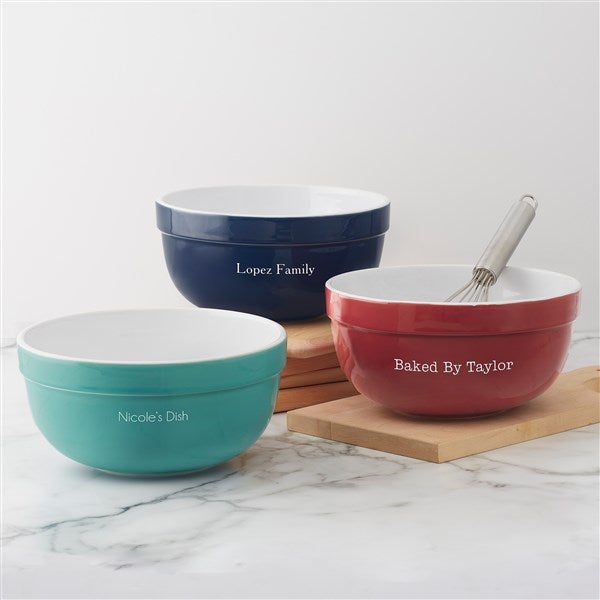 Classic Personalized Serving BowlNavy