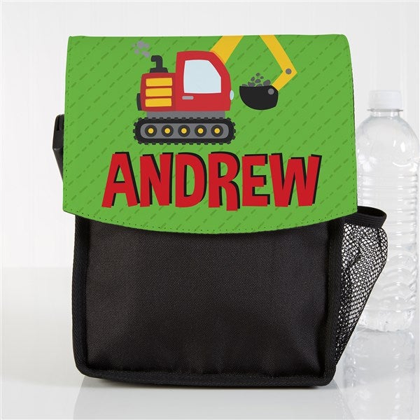 Construction & Monster Trucks Personalized Lunch Bag  - 41168