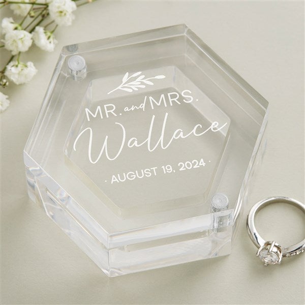 Personalized Acrylic Ring Box - Natural Love - 41245