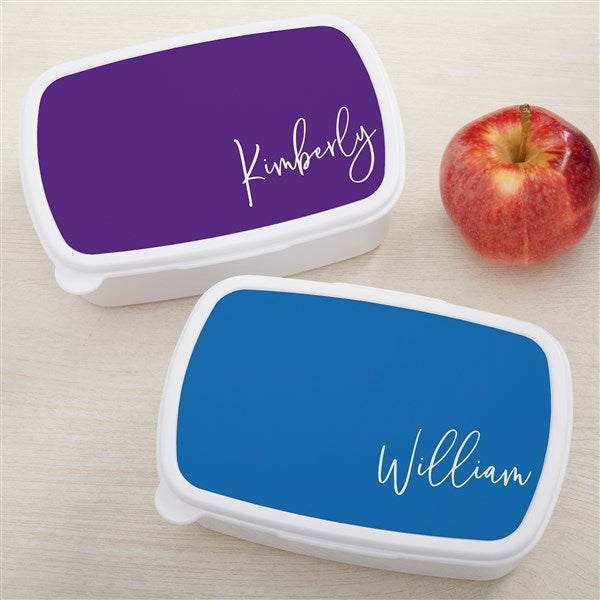 Trendy Script Personalized Lunch Box  - 41305