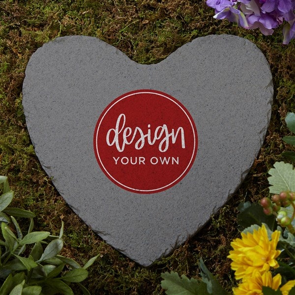 Design Your Own Personalized Heart Garden Stone - 41307