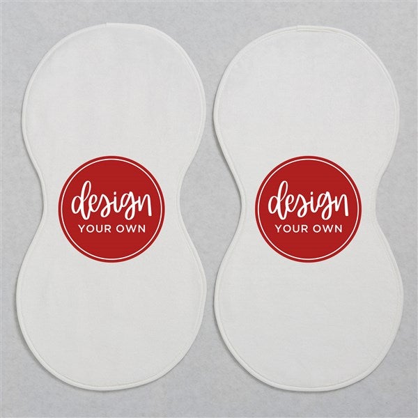 Design Your Own Personalized Burp Cloths - Set of 2 - 41345