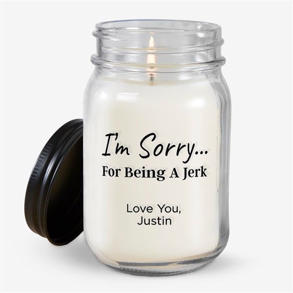 I'm Sorry… Personalized Farmhouse Candle Jar - 41372
