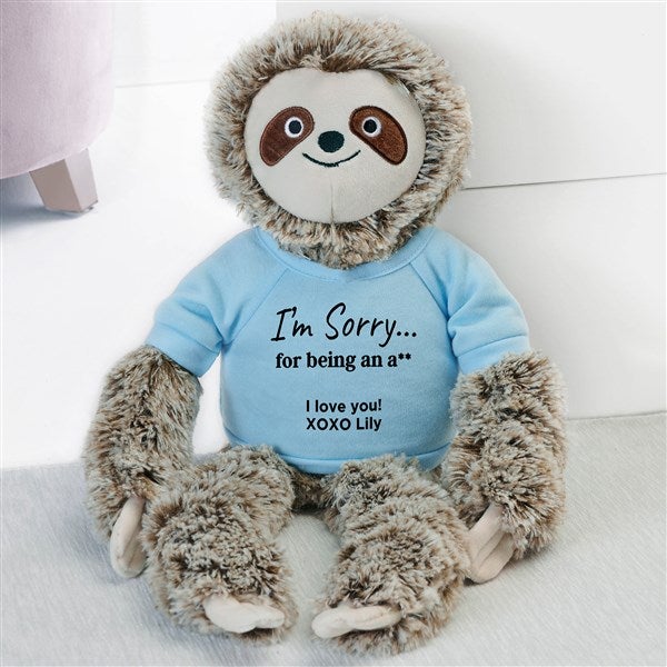 I&#39;m Sorry… Personalized Plush Sloth - 41377