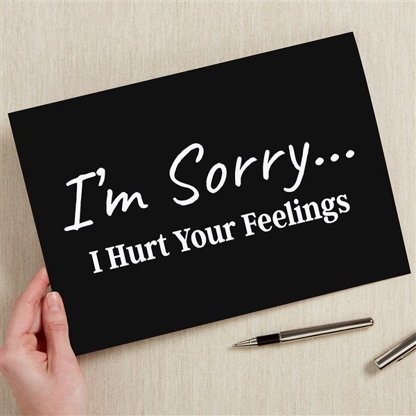I'm Sorry… Personalized Oversized Greeting Card - 41382