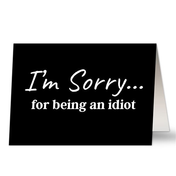I&#39;m Sorry… Personalized Greeting Card - 41383