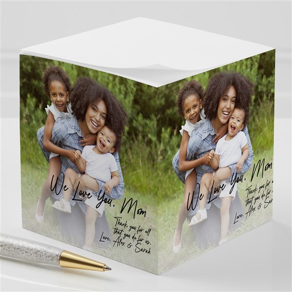 Personalized Photo Note Cube