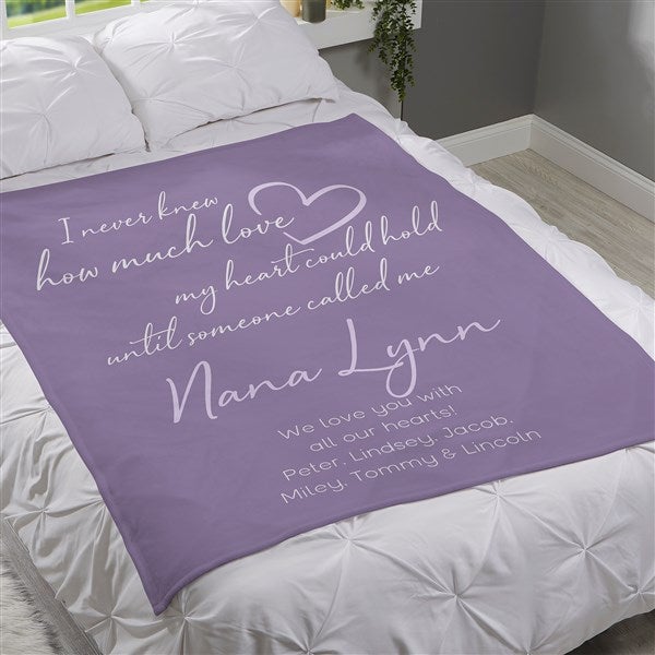 Grandparents Love Personalized Blanket