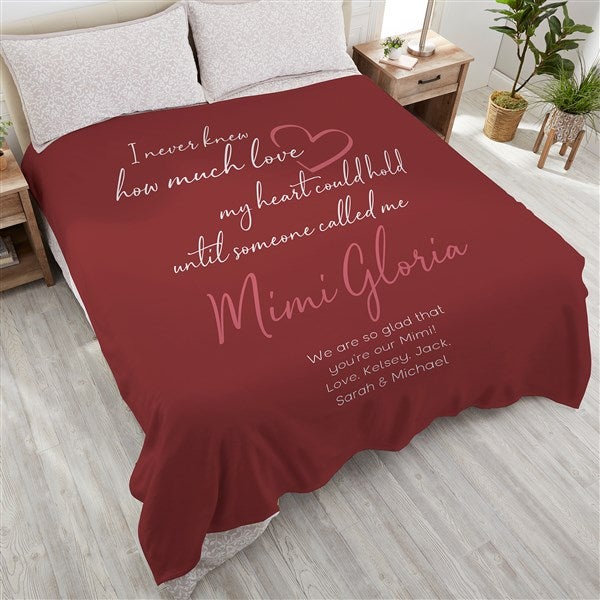 Grandparents Love Personalized Blanket  - 41459