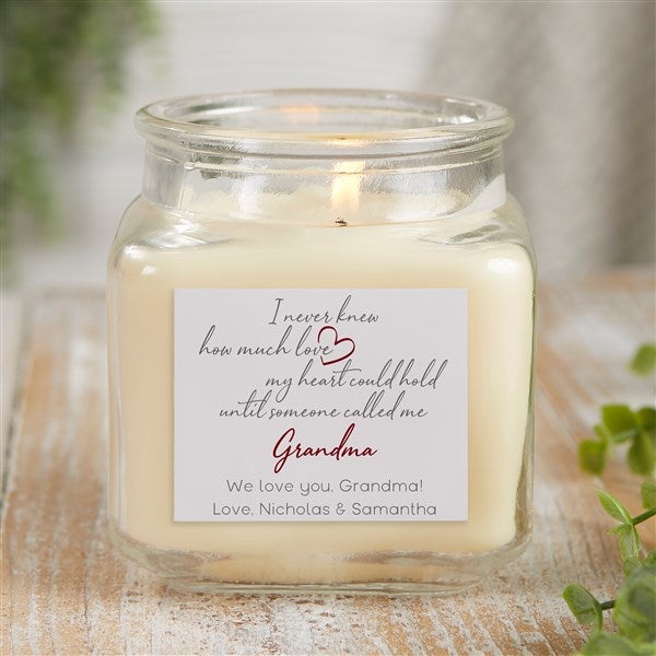 Grandparent Love Personalized Scented Glass Candle Jar - 41462