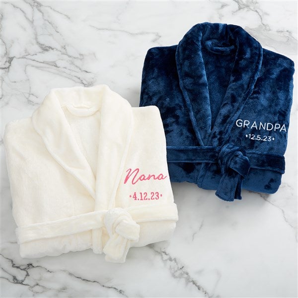 Grandma Nana Print Pattern Men Long Robe