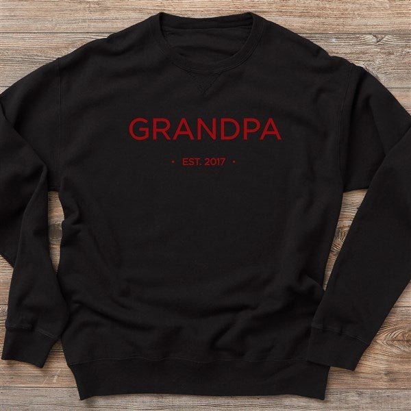 Grandpa Established Personalized Men's Sweatshirt  - 41476