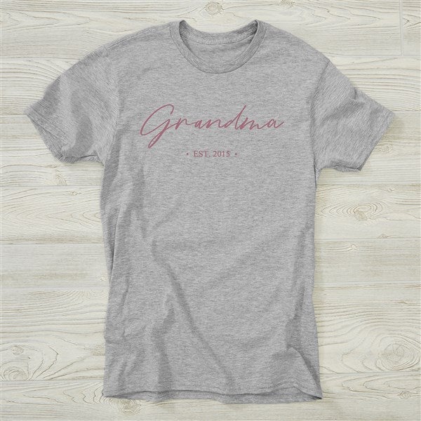 Grandma Established Personalized Shirts  - 41477