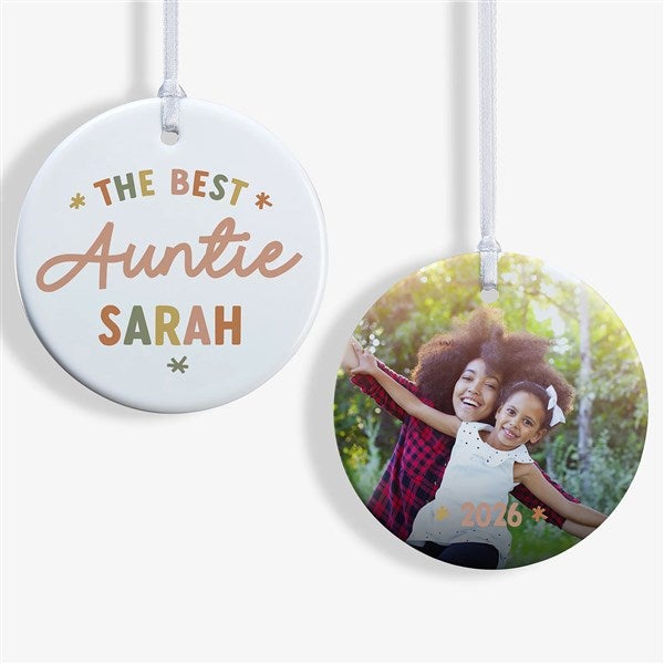 The Best Auntie Personalized Premium Ornament - 41493