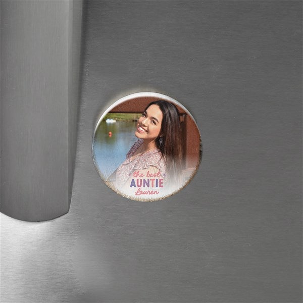 The Best Auntie Wood Photo Magnet  - 41497