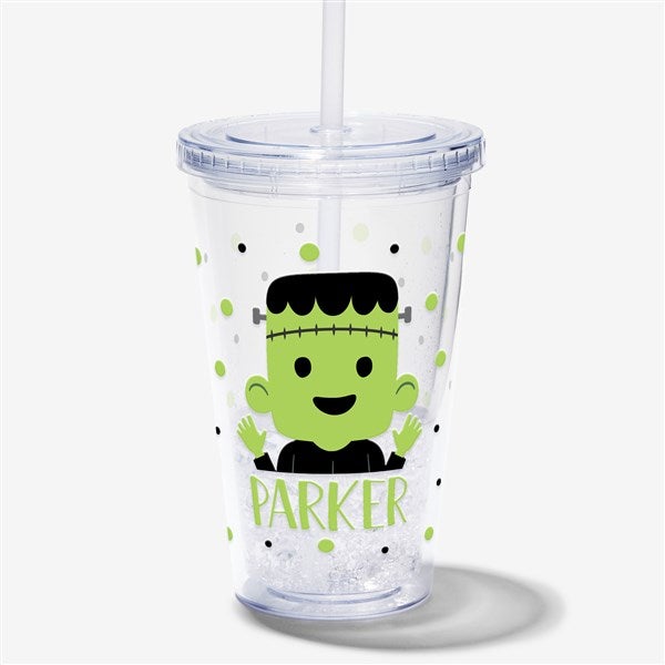 Trick or Treat Halloween Characters Personalized 17 oz. Insulated Acrylic Tumbler  - 41510