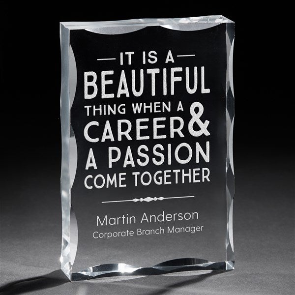 Professional & Passionate Engraved Keepsake  - 41527