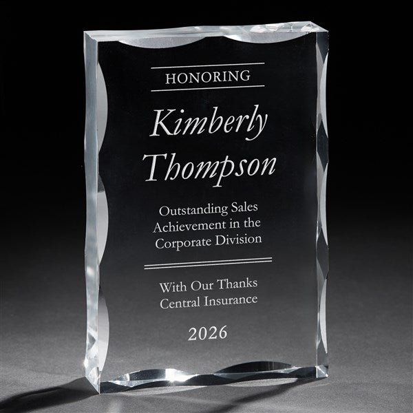 Performing with Excellence Personalized Keepsake Block  - 41558