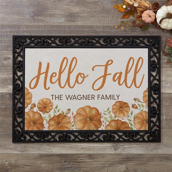 Seasonally Script Personalized Fall Doormats  - 41587