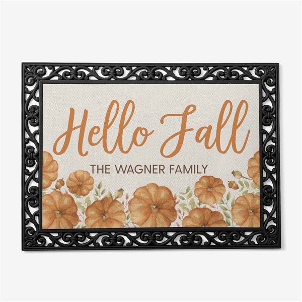 Seasonally Script Personalized Fall Doormats  - 41587