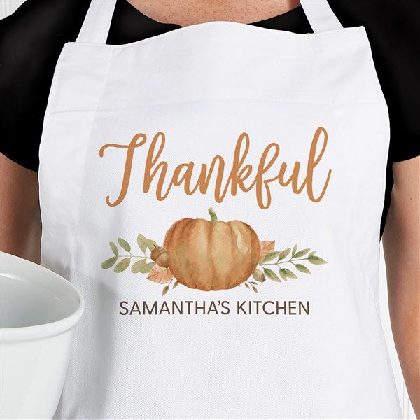 Fall Seasonally Script Personalized Apron & Potholder - 41588