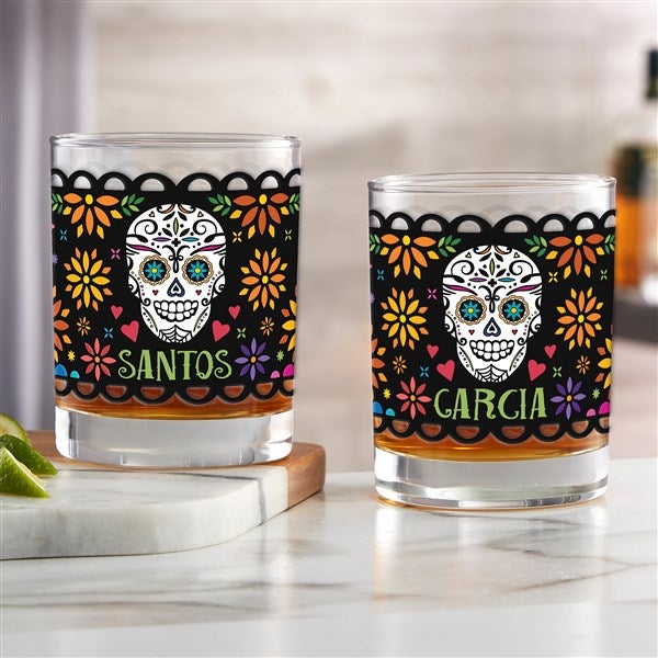 Day of the Dead Personalized Drinking Glasses - 41644