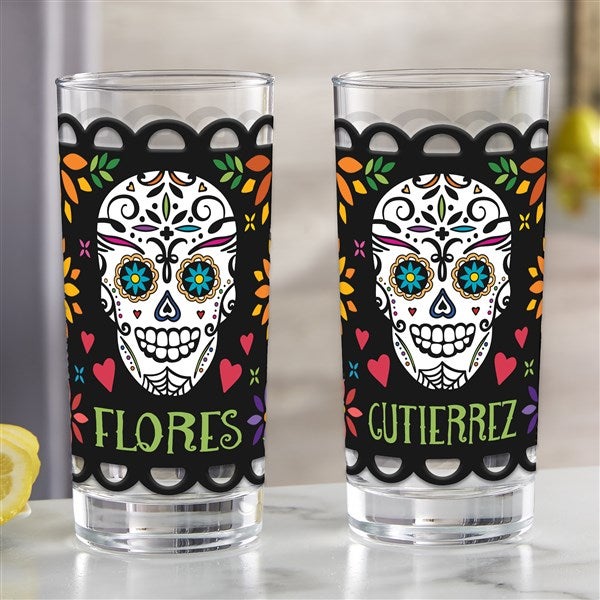 Day of the Dead Personalized Drinking Glasses - 41644