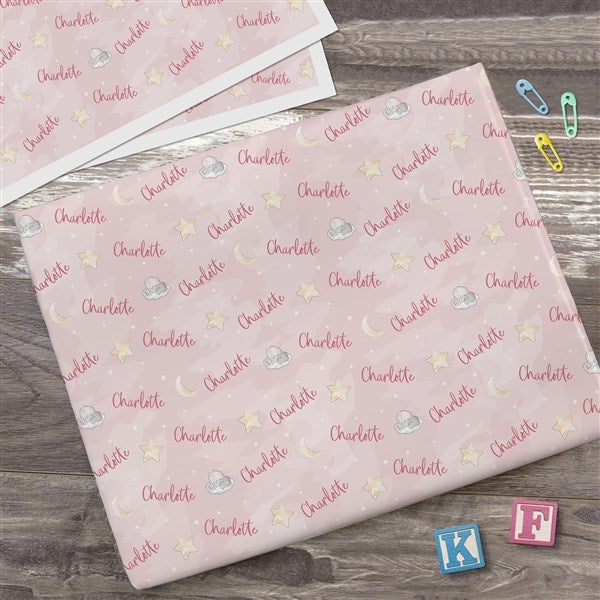 Baby Elephant Personalized Baby Wrapping Paper - 41651