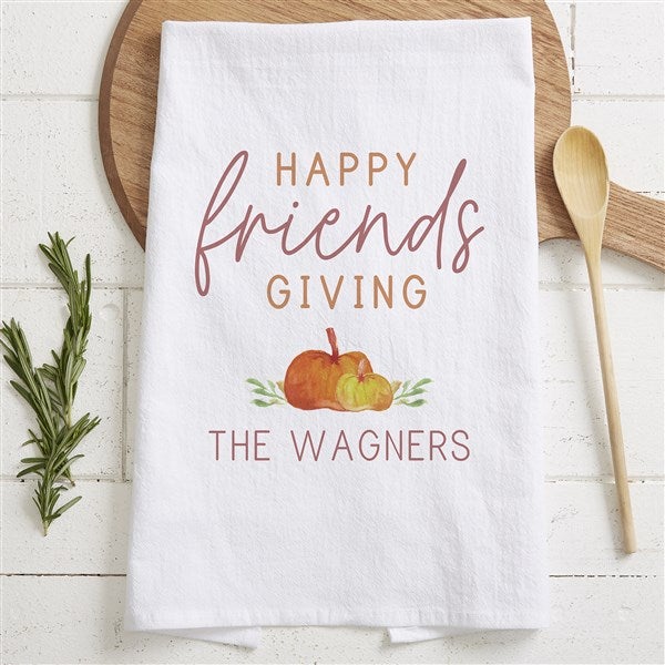 Friendsgiving Personalized Tea Towel  - 41722