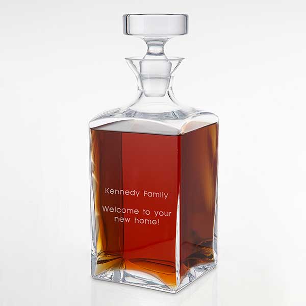 Engraved Square Decanter for the Host - 41738