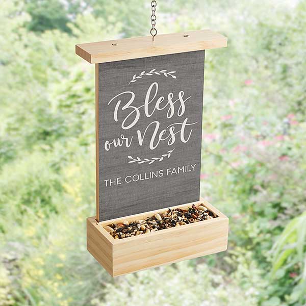 Bless Our Nest Personalized Bird Feeder - 41789