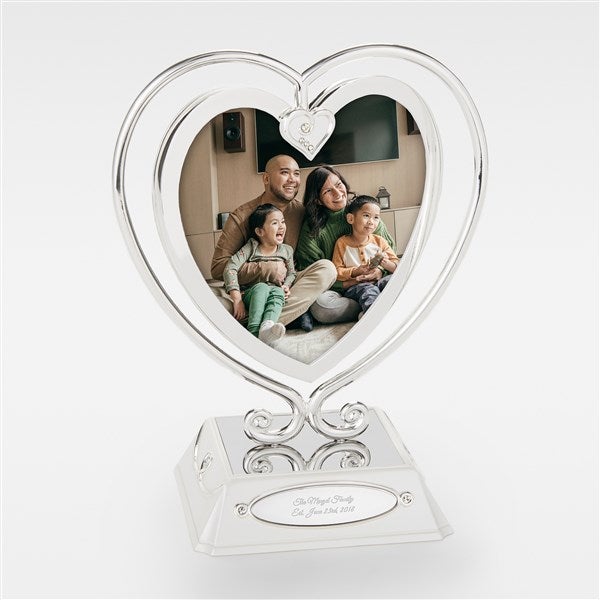 Engraved Everlasting Love Family Heart Frame