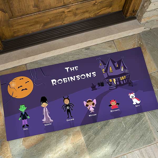 Personalized Door Mat - Halloween Character Collection - 4204