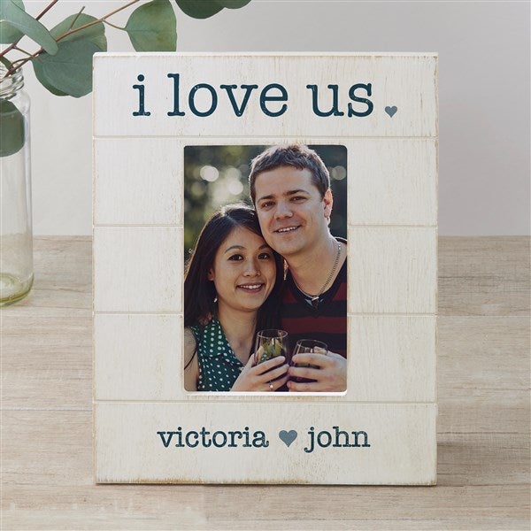 I Love Us Personalized Shiplap Picture Frame  - 42227