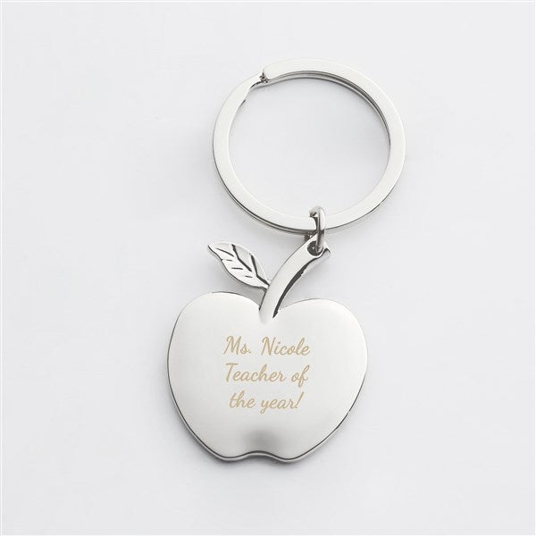 Engraved Recognition Apple Keychain