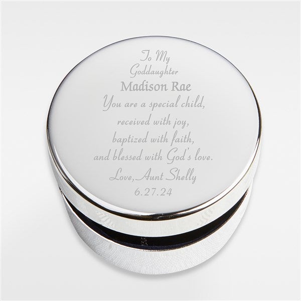 Baby's First Cross and Personalized Religious Keepsake Box