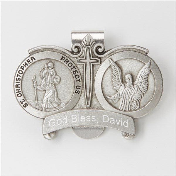 Personalized Religious St. Christopher Visor Clip - 42300