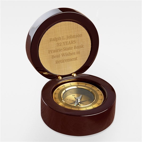 Retirement Engraved Navigator Desk Compass - 42362