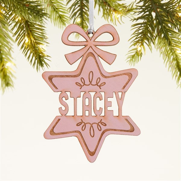 Retro Ornament Personalized Wood Ornament - 42425