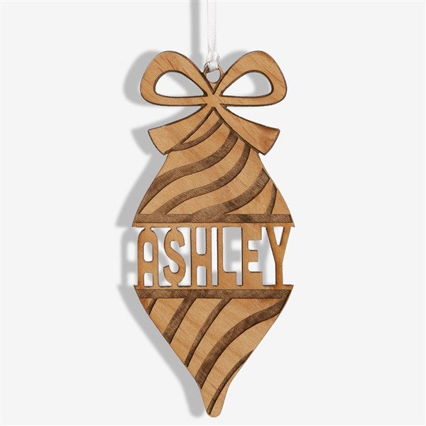 Retro Ornament Personalized Wood Ornament  - 42425