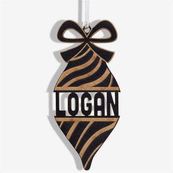 Retro Ornament Personalized Wood Ornament  - 42425