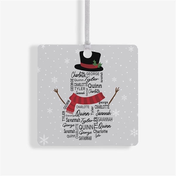 Snowman Repeating Name Personalized Ornament - 42496