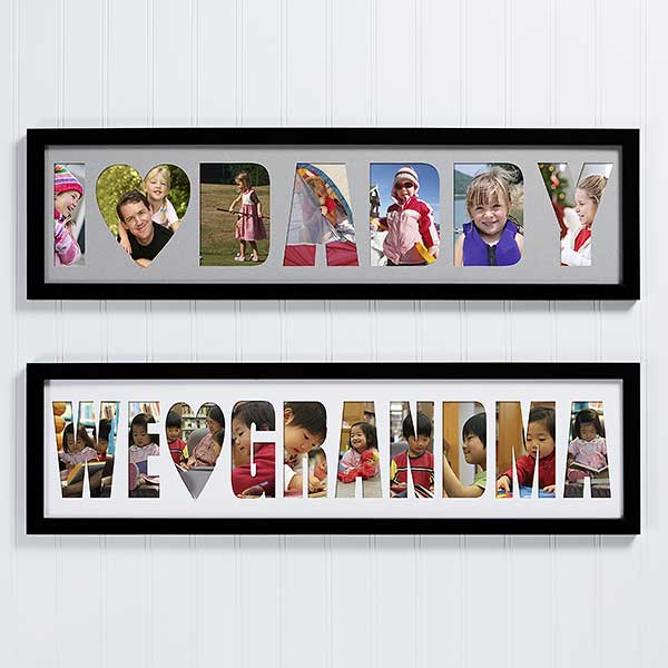 vaak Uitbarsten Onvergetelijk Personalized Name Photo Collage Frame - Loving Them